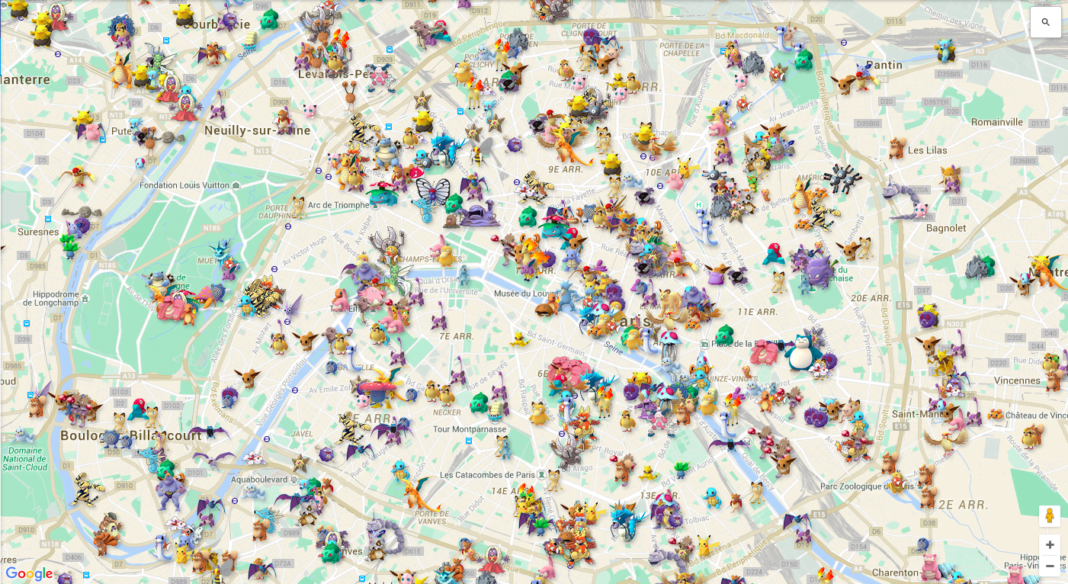 poke stop map for pokemon go