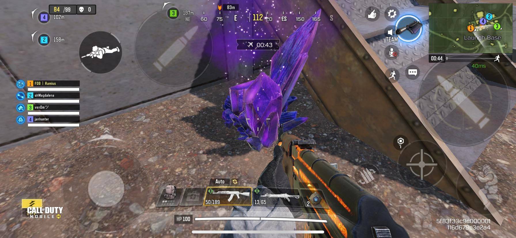 Purple Crystals in Call Of Duty