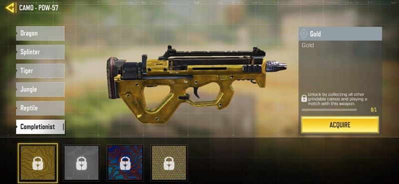 Get Gold Camo in COD Mobile