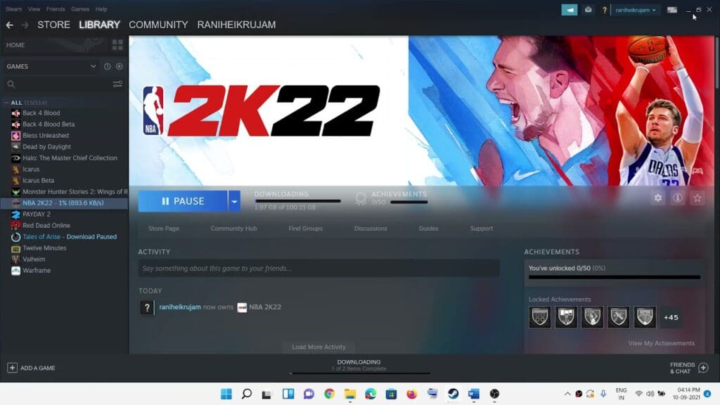 NBA 2K22 Black Screen Issue Fix