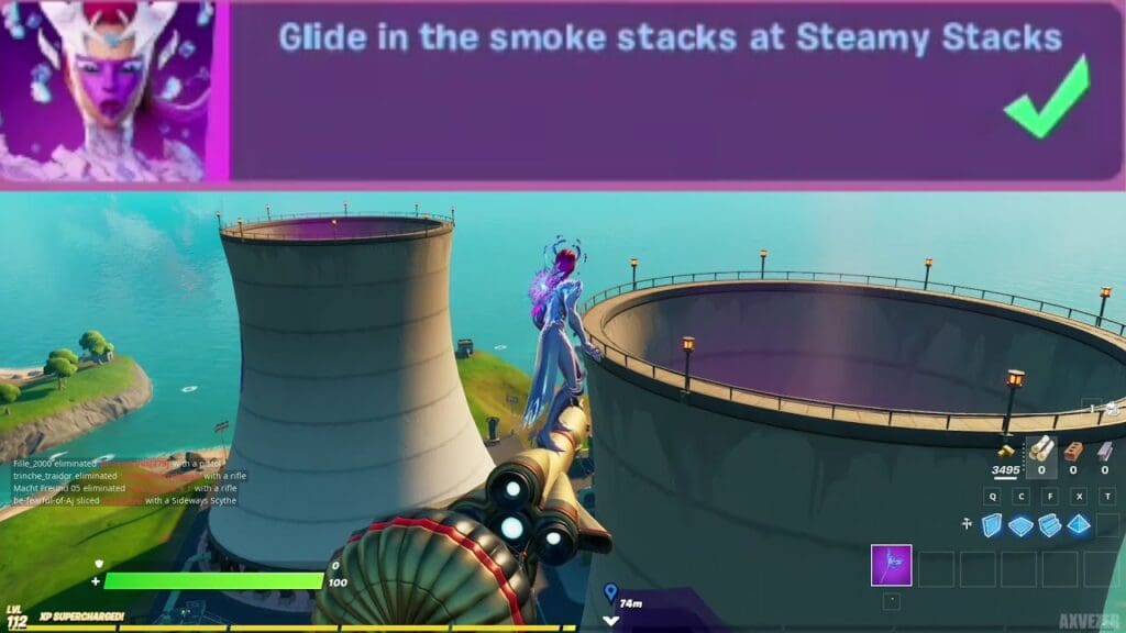 Glide in a Smoke Stacks at Steamy Stacks