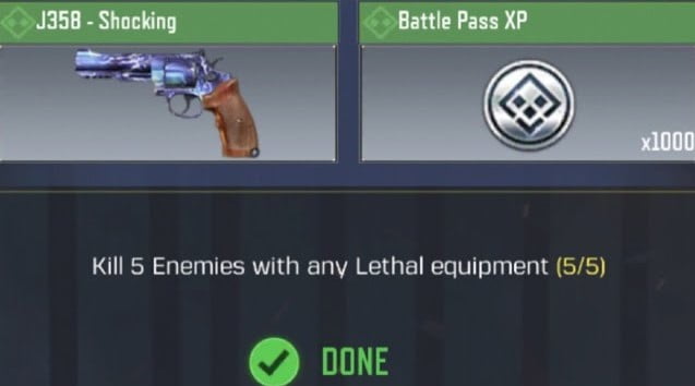 Kill 5 Enemies with Lethal Weapon COD Mobile