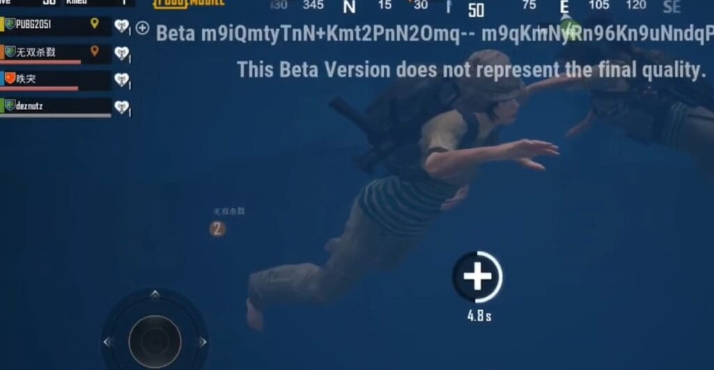 Revive in Water New Update DBNO Swimming BGMI