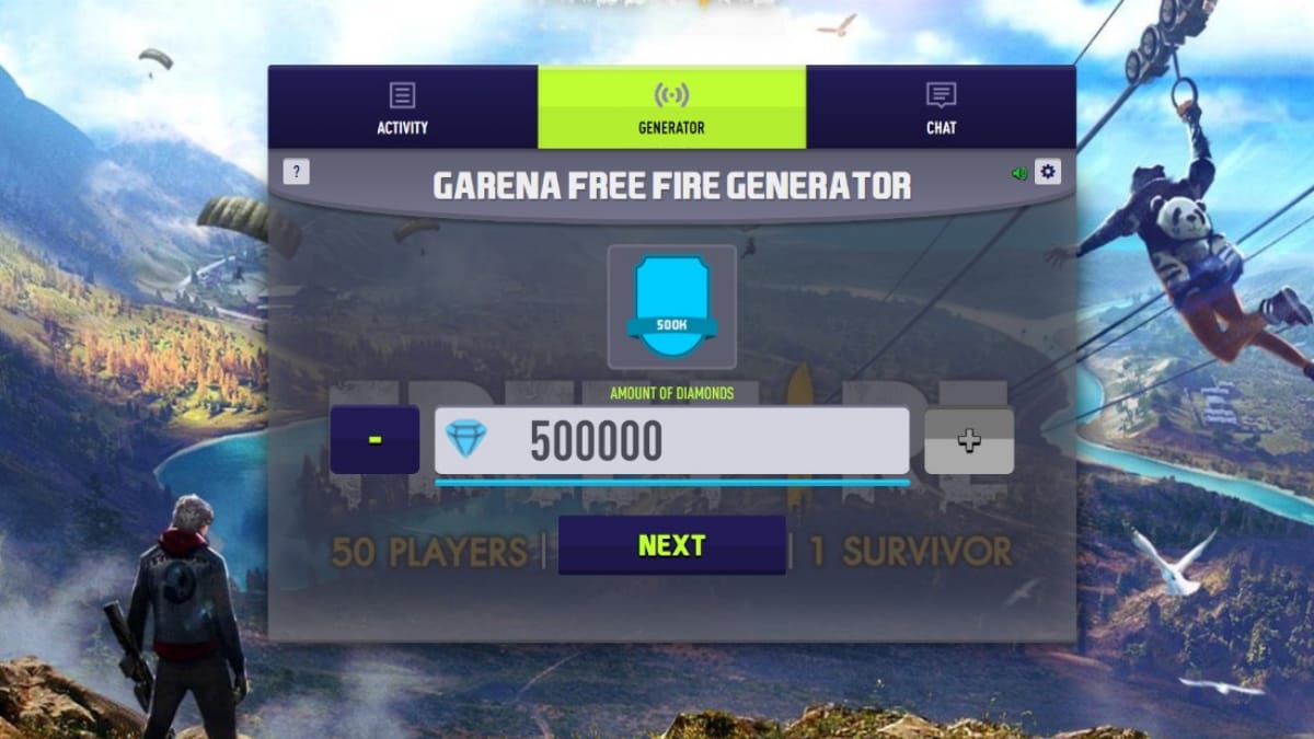 Garena Diamonds Online Free Fire