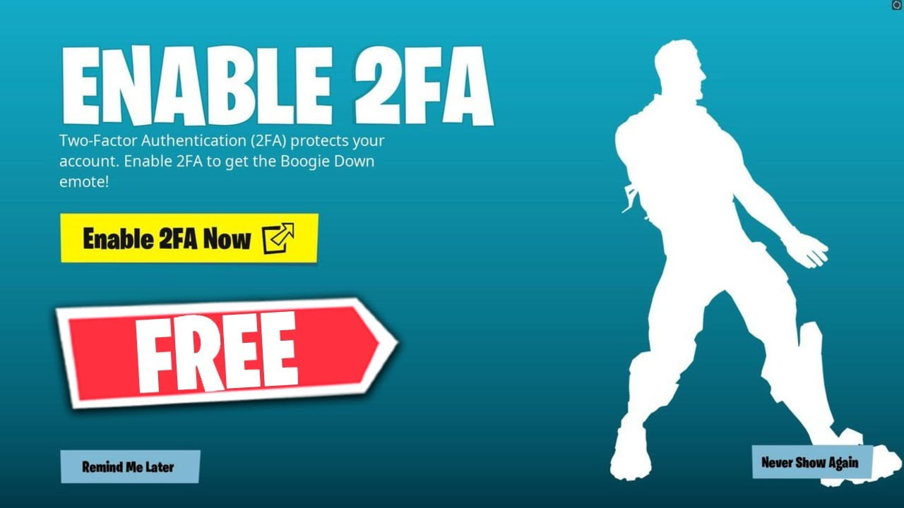 how to get 2fa on Fortnite