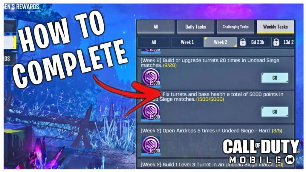 COD Mobile Zombies Fix turrets and base health
