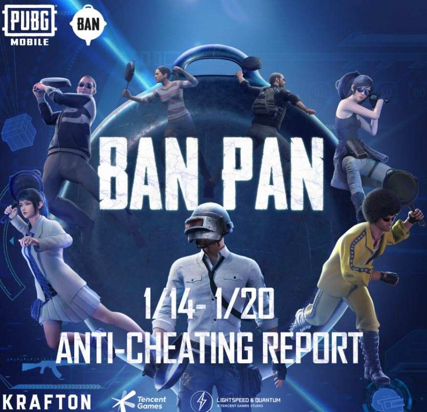 PUBG Mobile Ban Pan Report: Cheaters Banned From 1/14 to 1/20