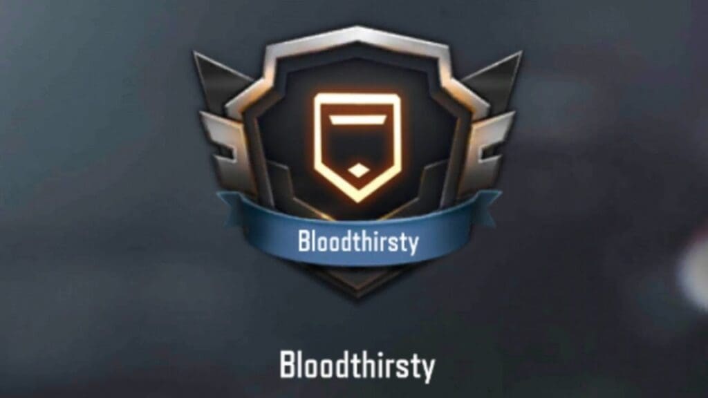 Get Bloodthirsty Medal COD Mobile