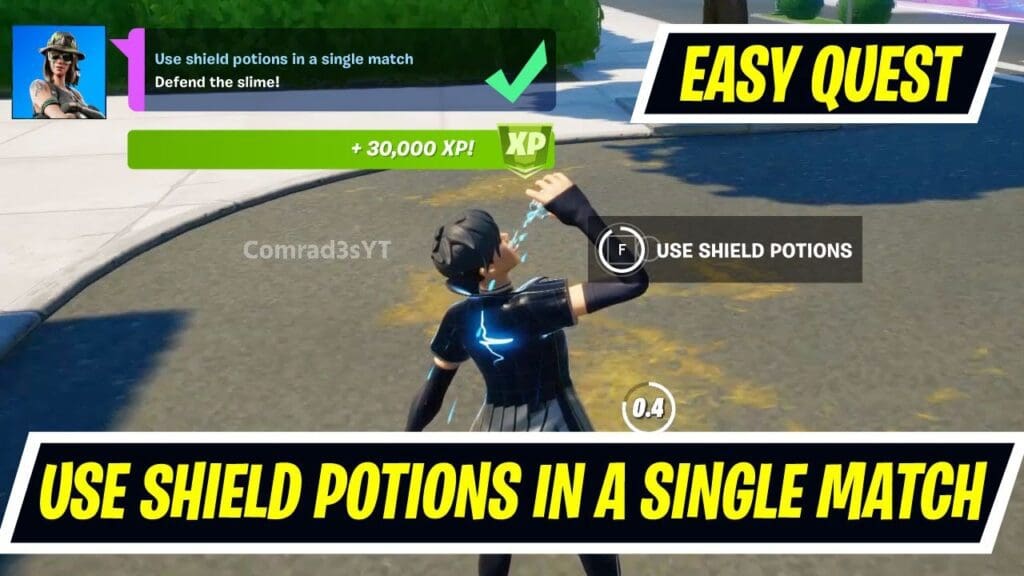 Use Shield Potions in a single match