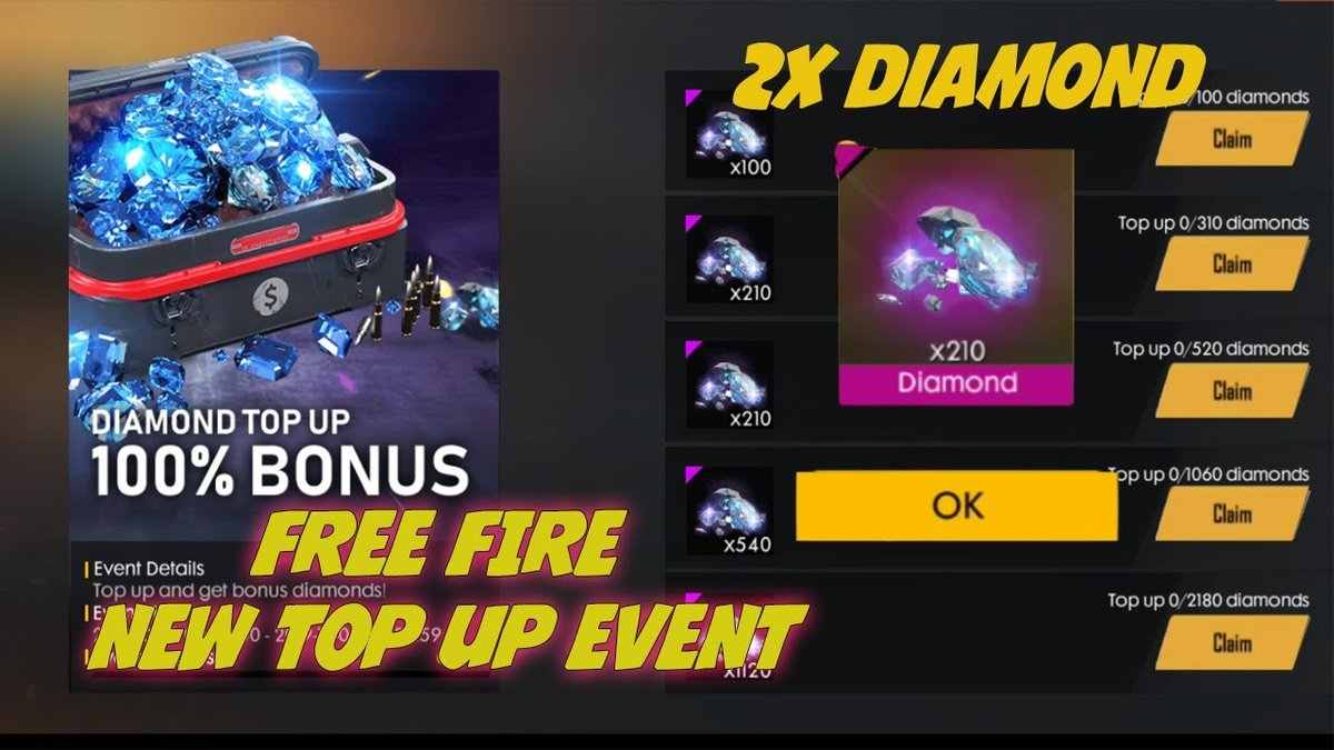 Free Fire Double Diamond Top Up Event