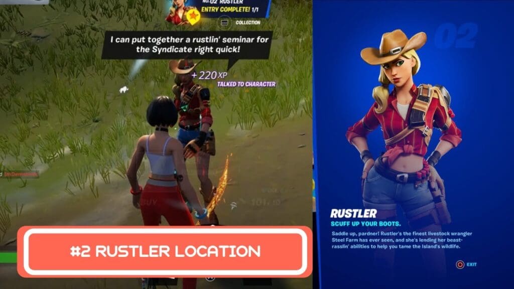 Rustler Character location in Fortnite