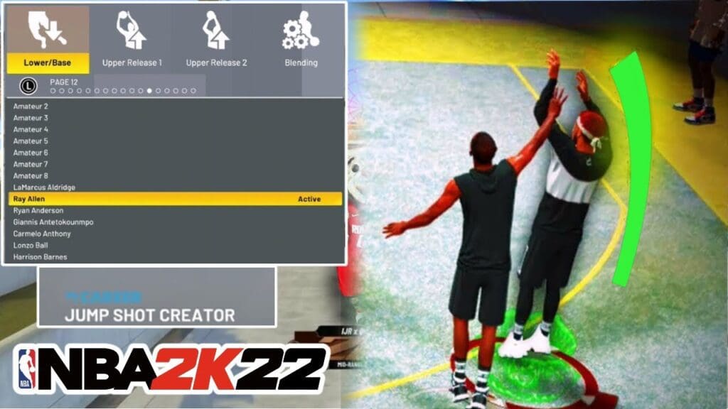 NBA 2K22 Jumpshot Creator