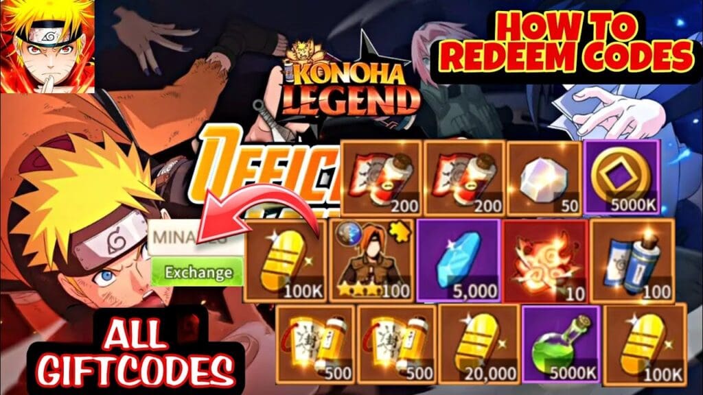  Konoha Legend Gift Redeem Code