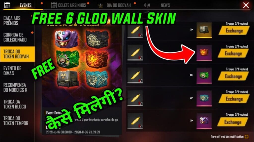 How to Get Navy Starsea Free Gloo Wall Skin in Free Fire