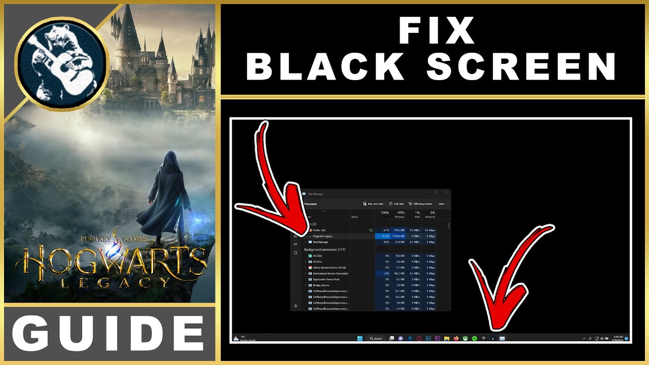 Hogwarts Legacy Black Screen on Launch How to Fix