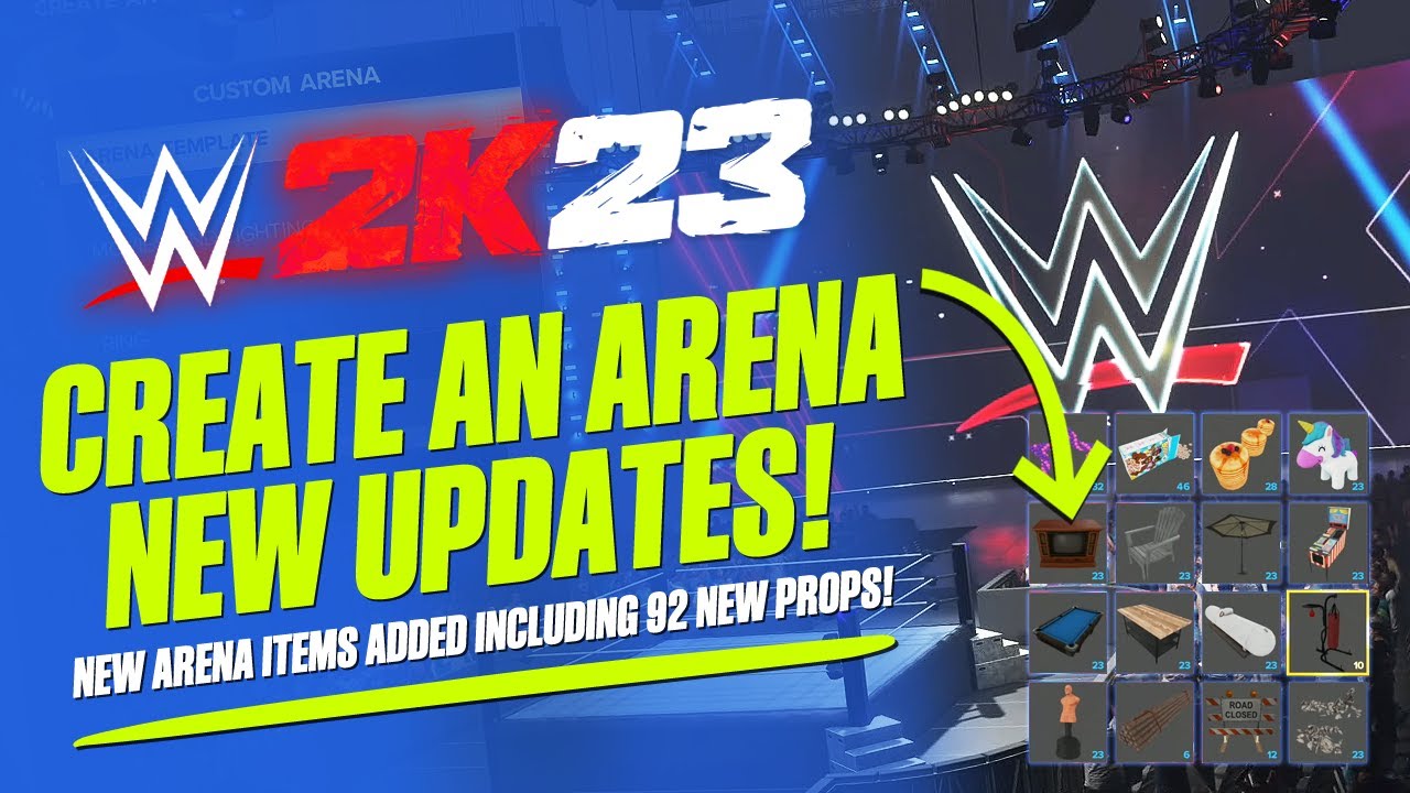 WWE 2k23 Create an Arena