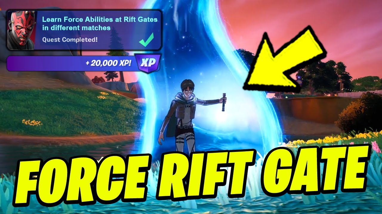 Learn Force Abilities at Rift Gates in Different Matches Fortnite