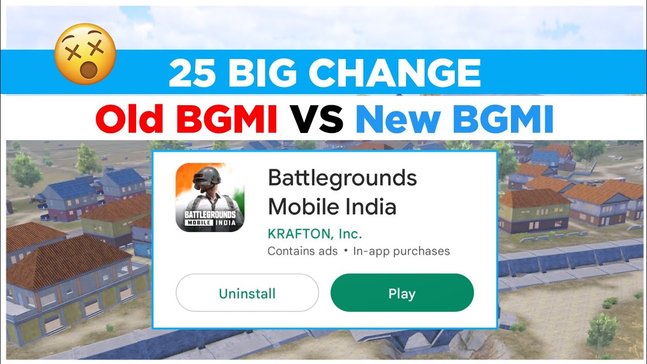 Old BGMI VS NEW BGMI - 25 Big Changes