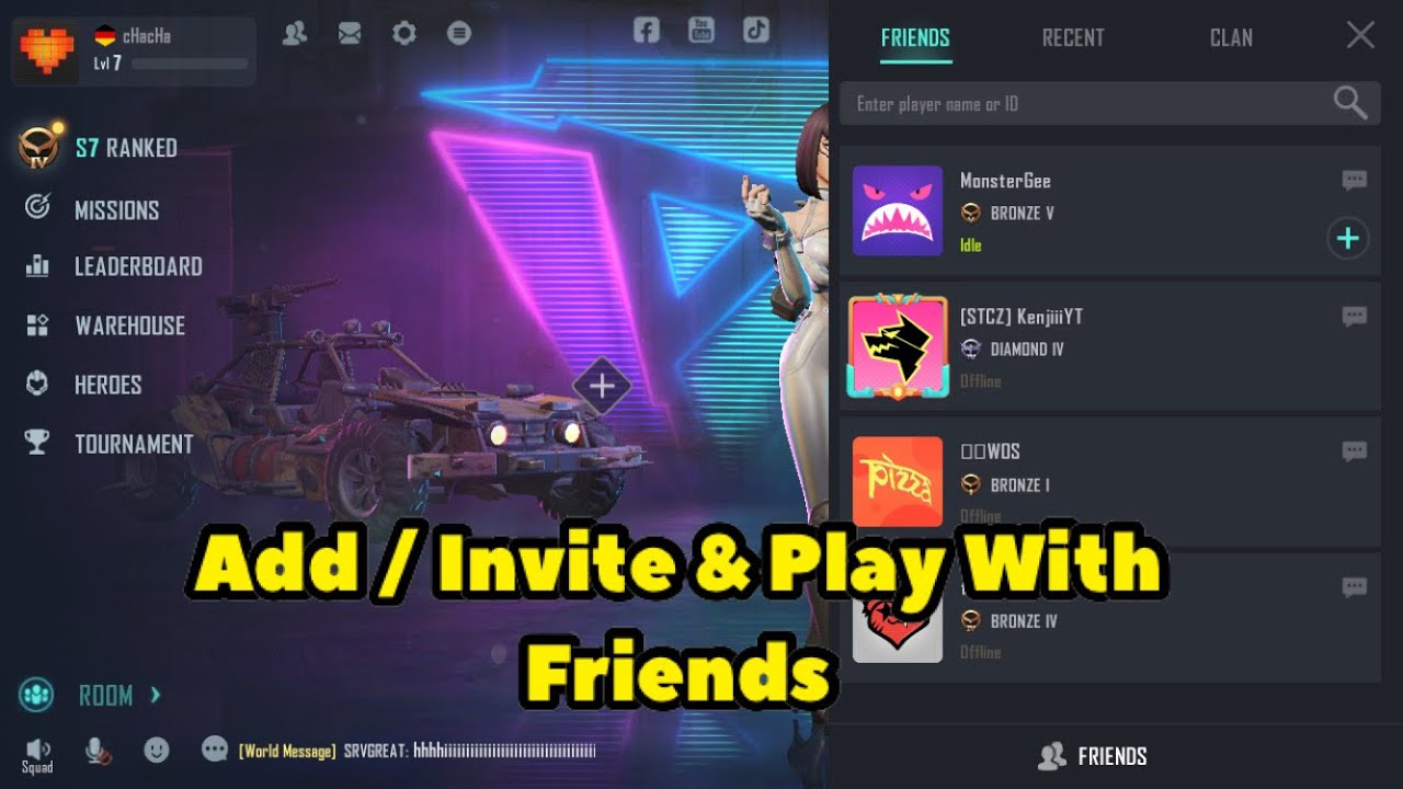 How To Add  Invite Friends & Play Farlight 84