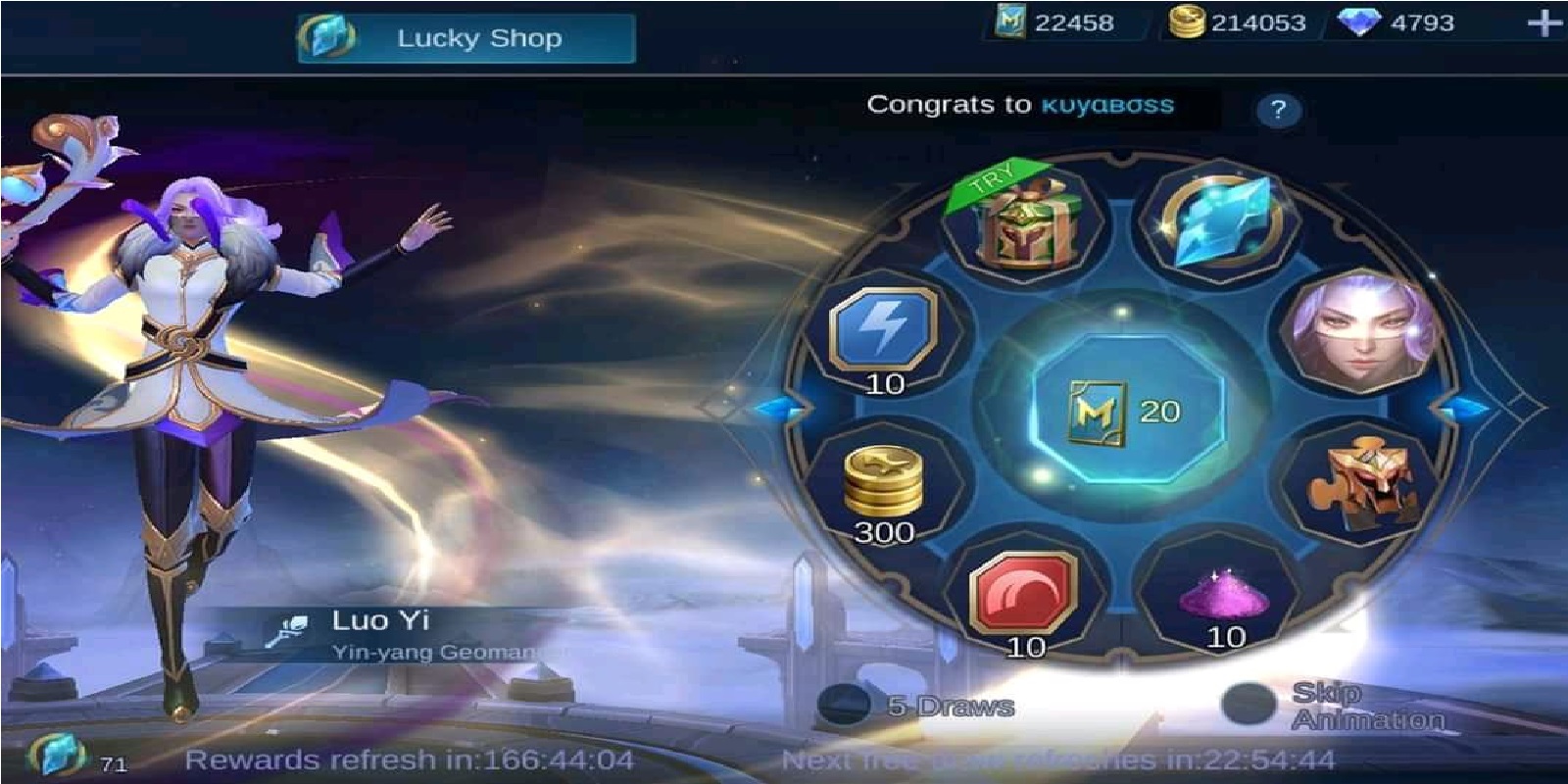 MLBB Lucky Spin Schedule