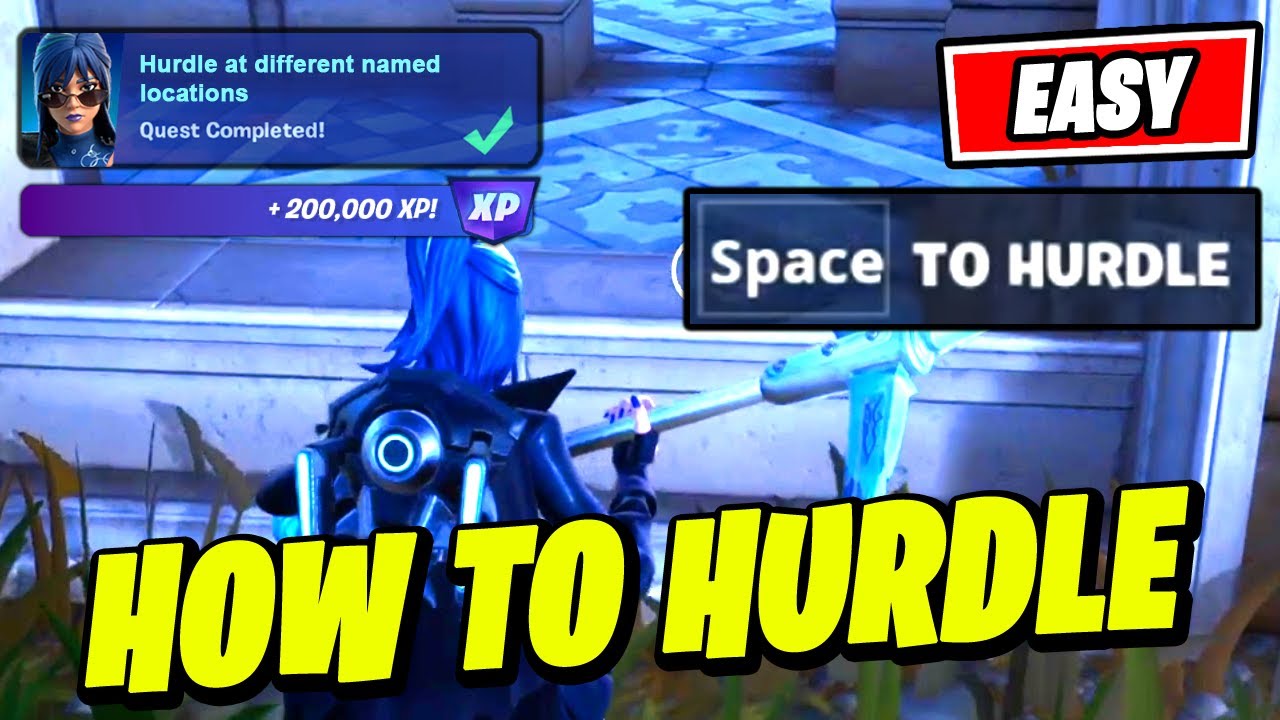 How to EASILY Hurdle at different named locations Fortnite