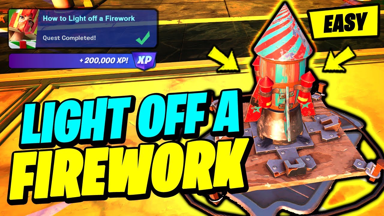 How to Easily Light off a firework Fortnite
