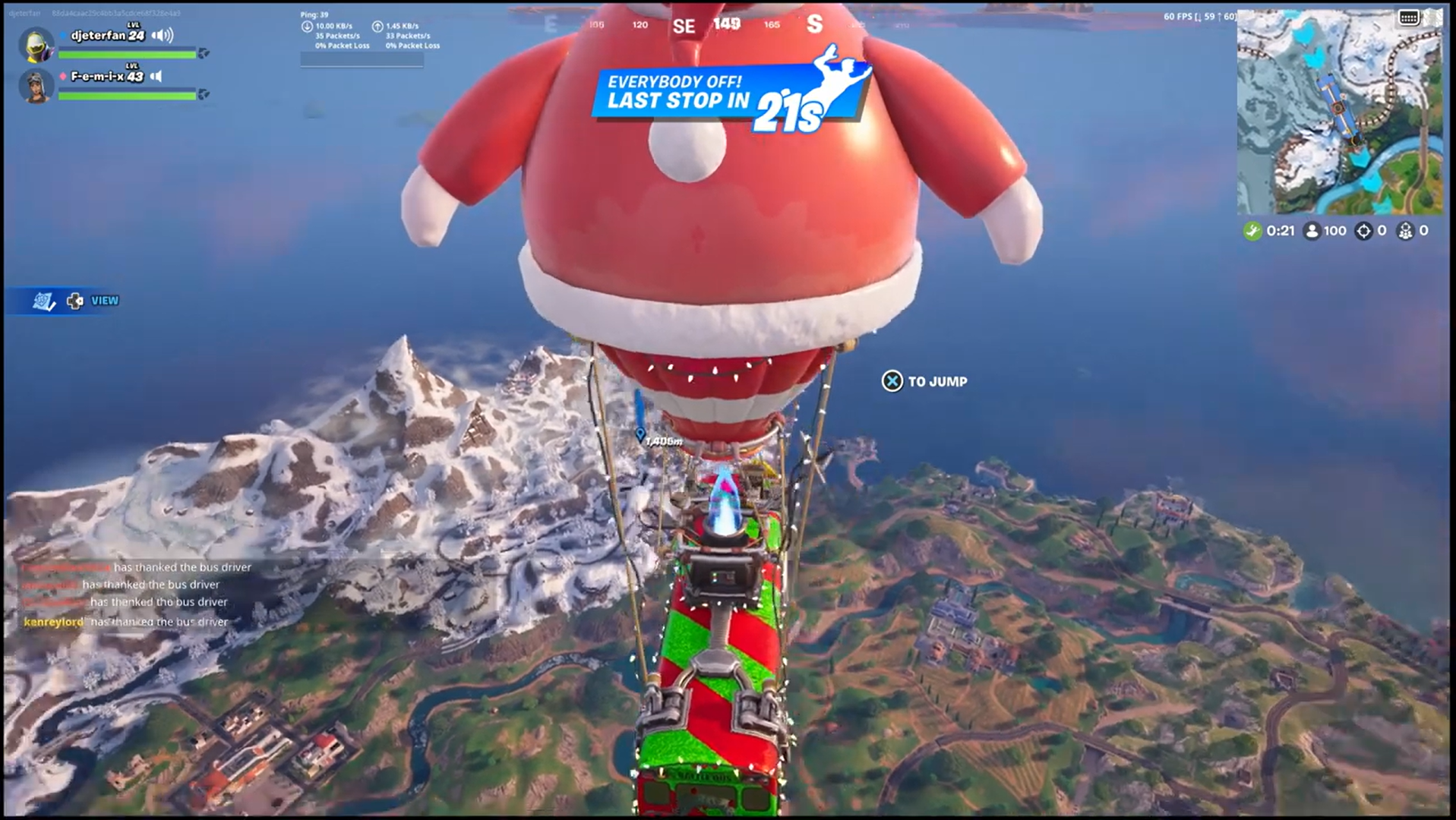 How to Visit a ship it Express Location Fortnite Winterfest Challenges