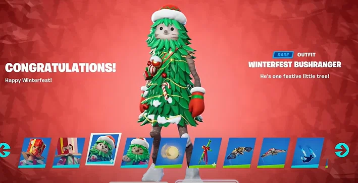 Winterfest Daily Gifts Fortnite 2023