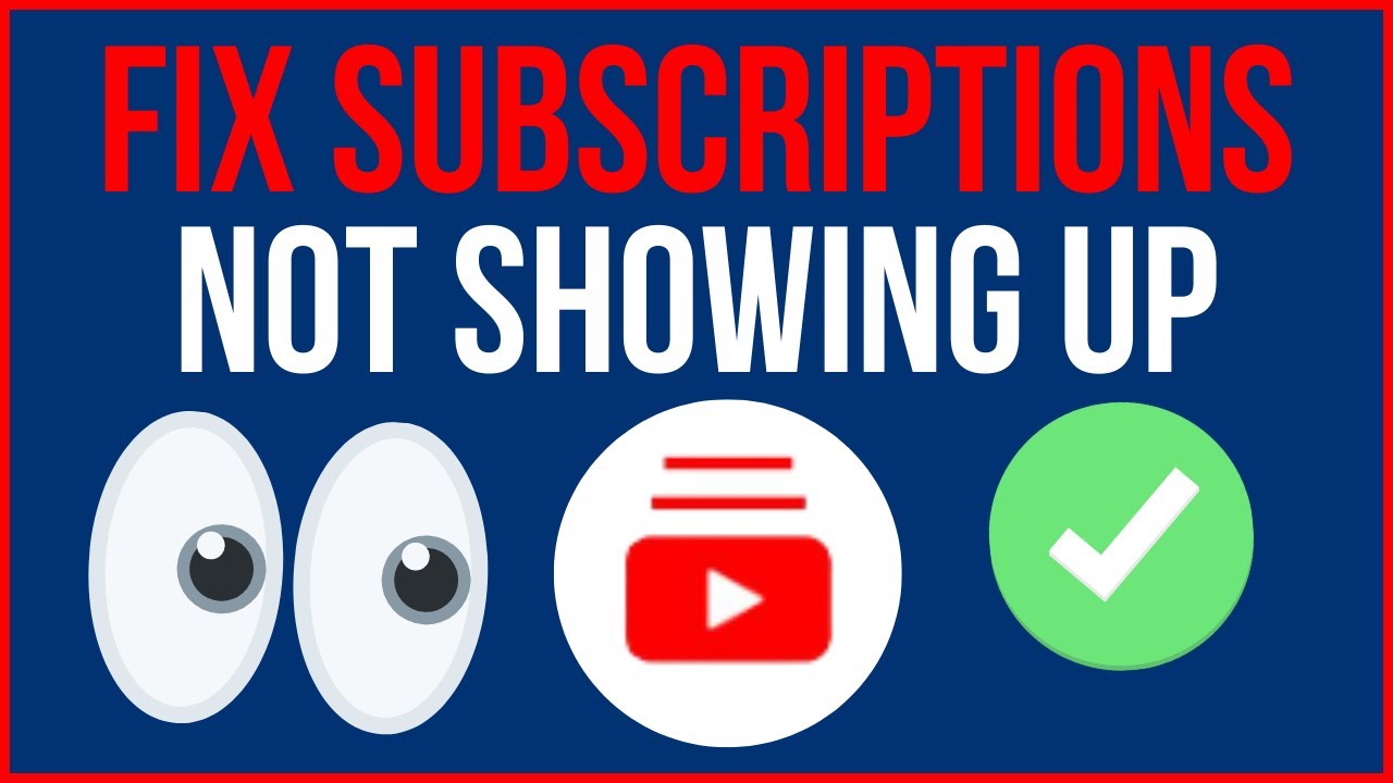 How to Fix Youtube Subscriptions Error? Latest Story
