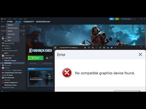 How to Fix 'No Compatible Graphics Device Found' Error in Enshrouded | No Compatible Graphics Device