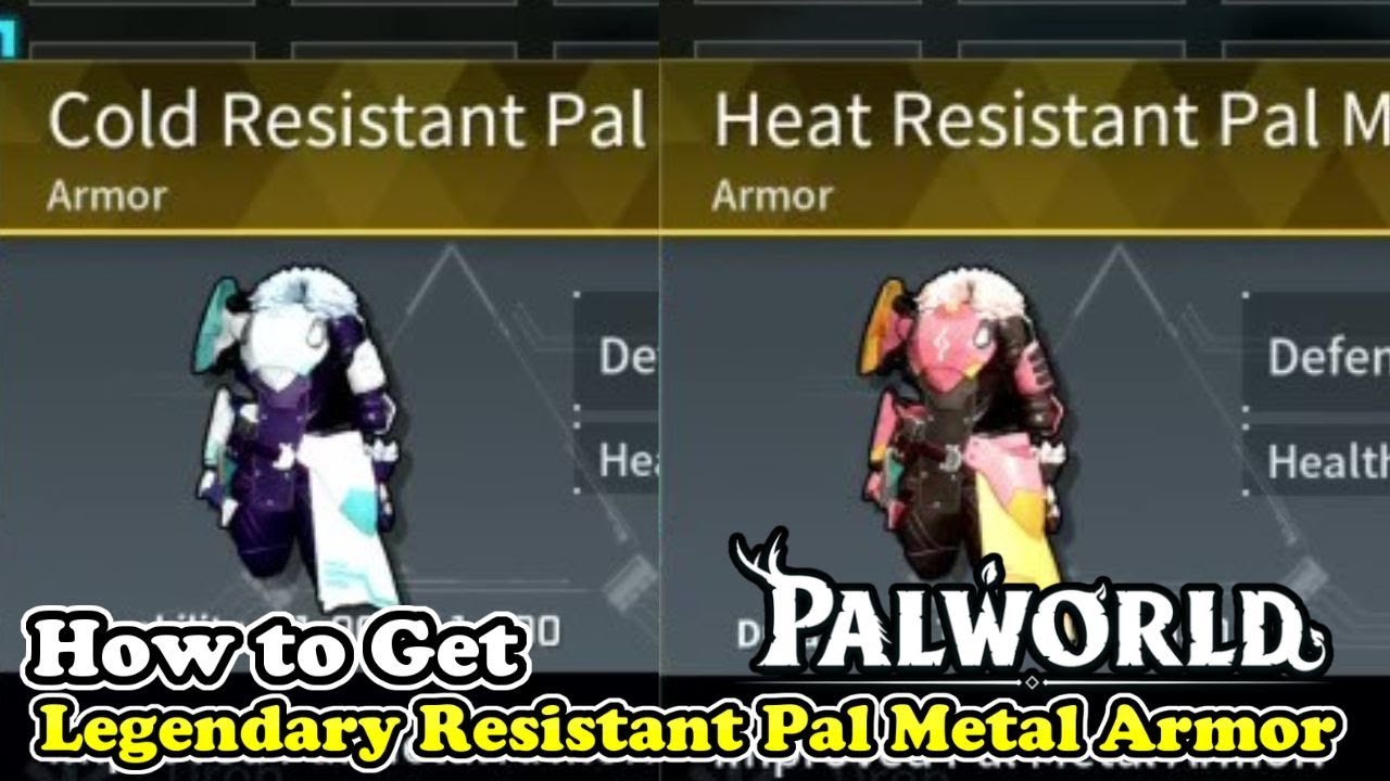 Palworld How to Get Heat/Cold Legendary Resistant Pal Metal Armor Schematic 4