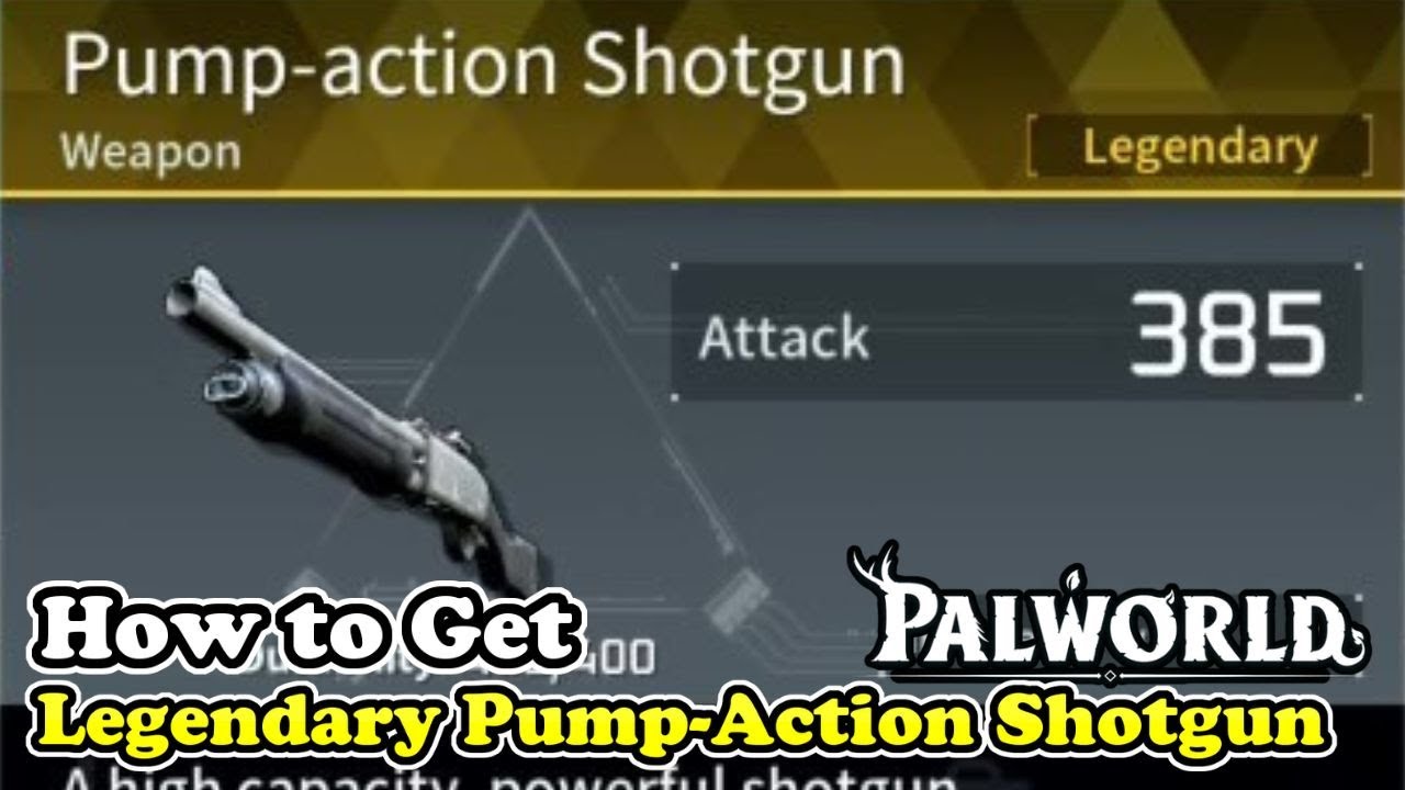  Palworld How to Get Legendary Pump-Action Shotgun Schematic 4?