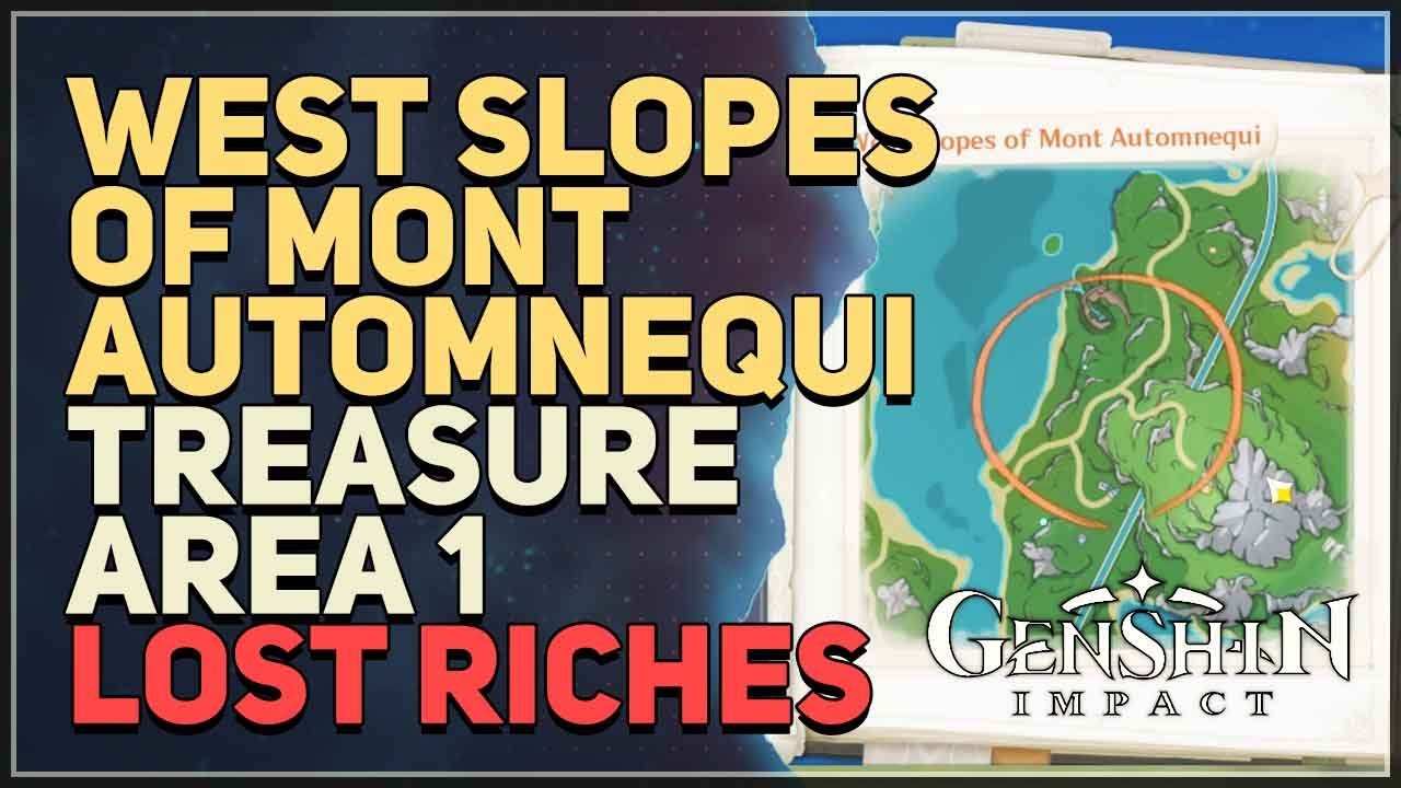  West Slopes of Mount Automnequi Treasure Genshin Impact Lost Riches! Check Out