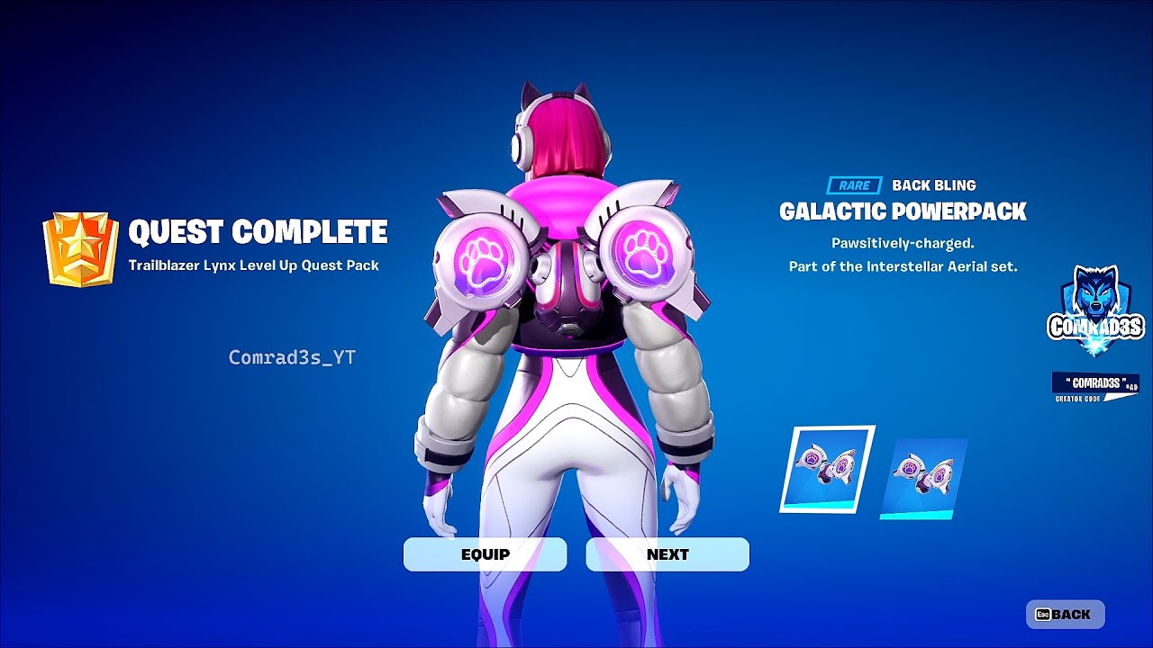  Galactic Powerpack Back Bling in Fortnite! Know how to Unlock it