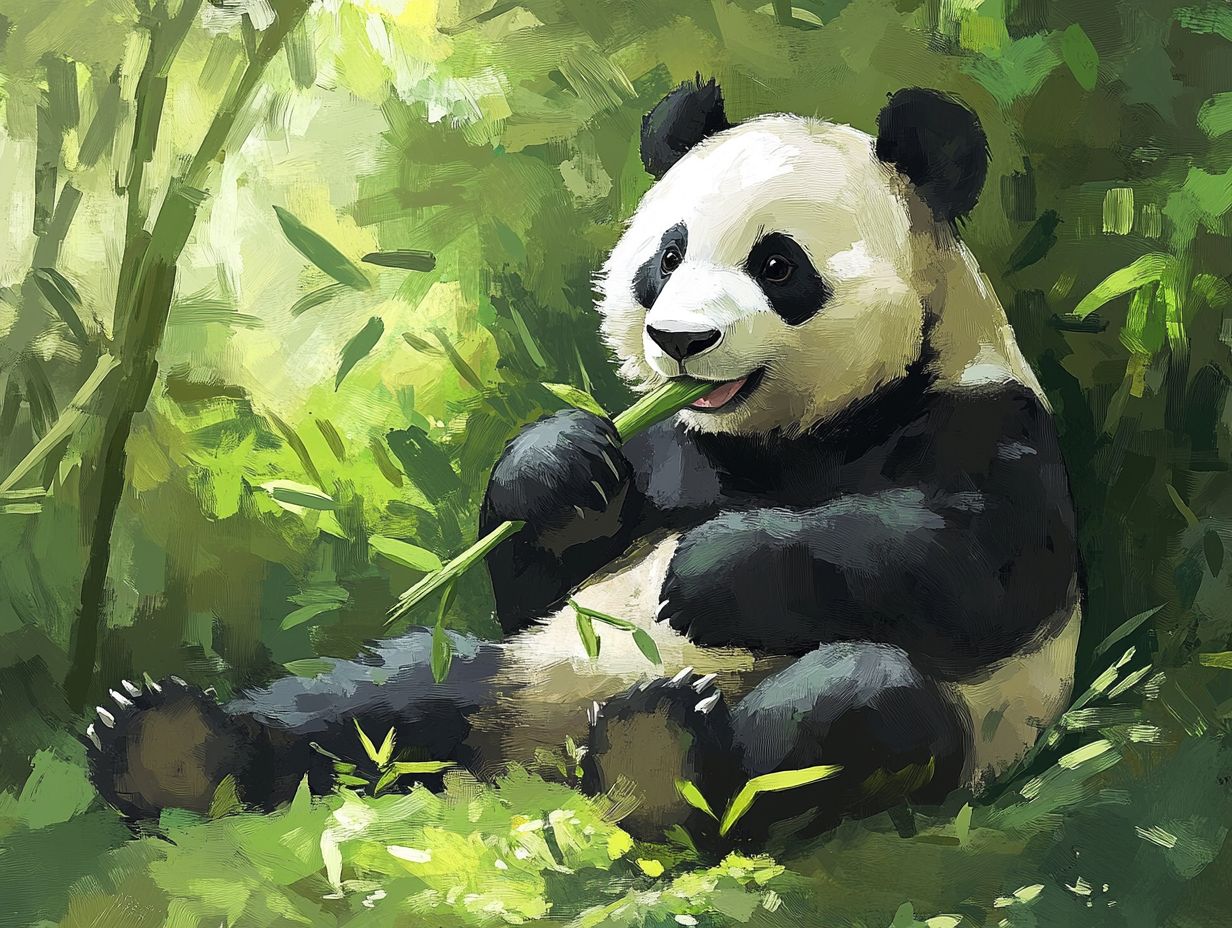 What is the main reason why pandas love bamboo?
