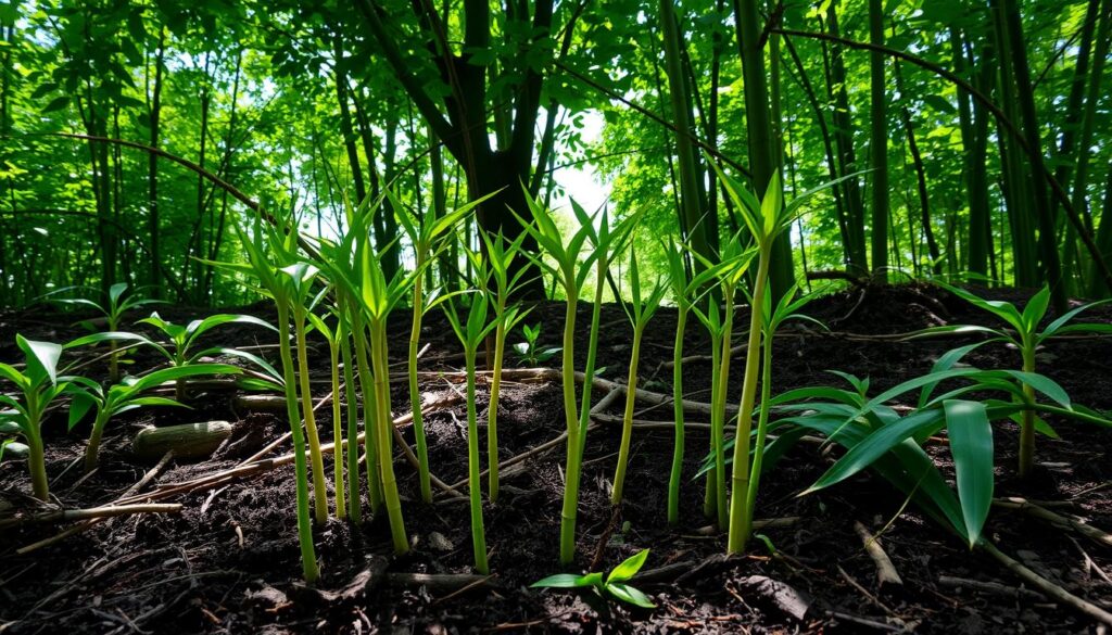 Fresh bamboo shoots