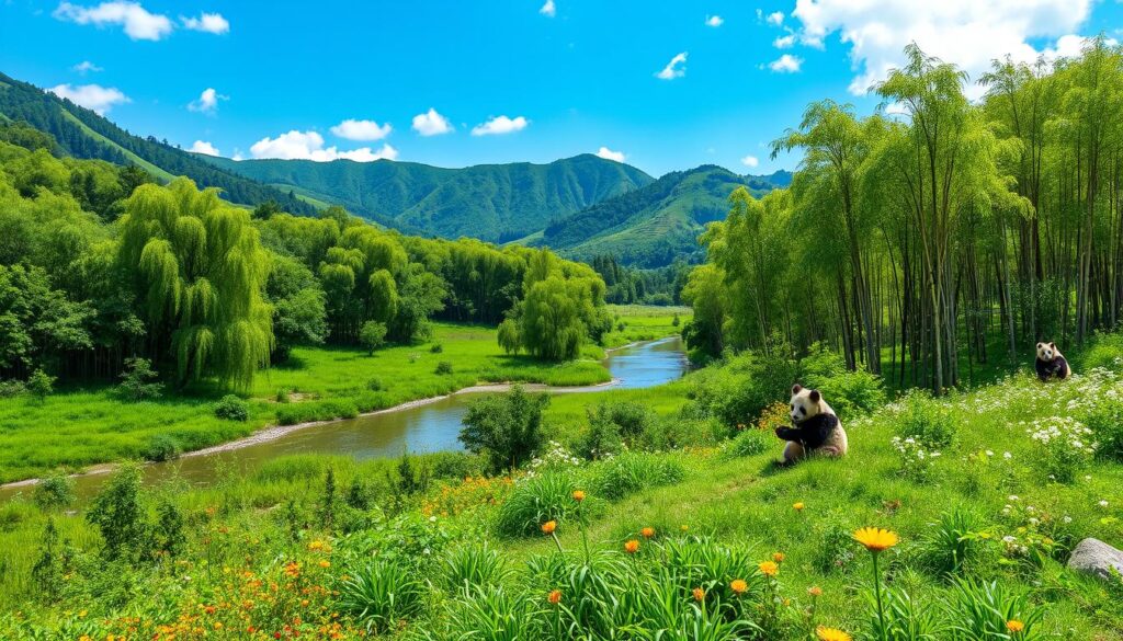 Panda habitat restoration