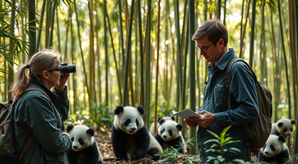 giant panda researchers