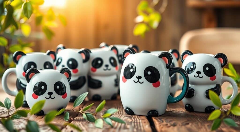 panda ceramic coffee mugs