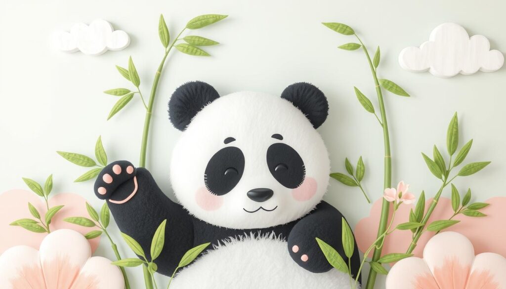 panda nursery wall art