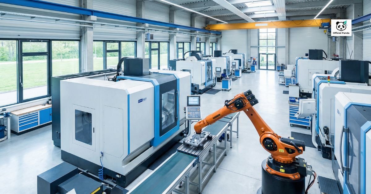 CNC machine tools news in a modern factory